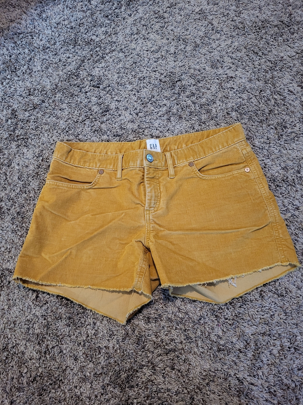 GAP Mustard Corduroy Women's Shorts